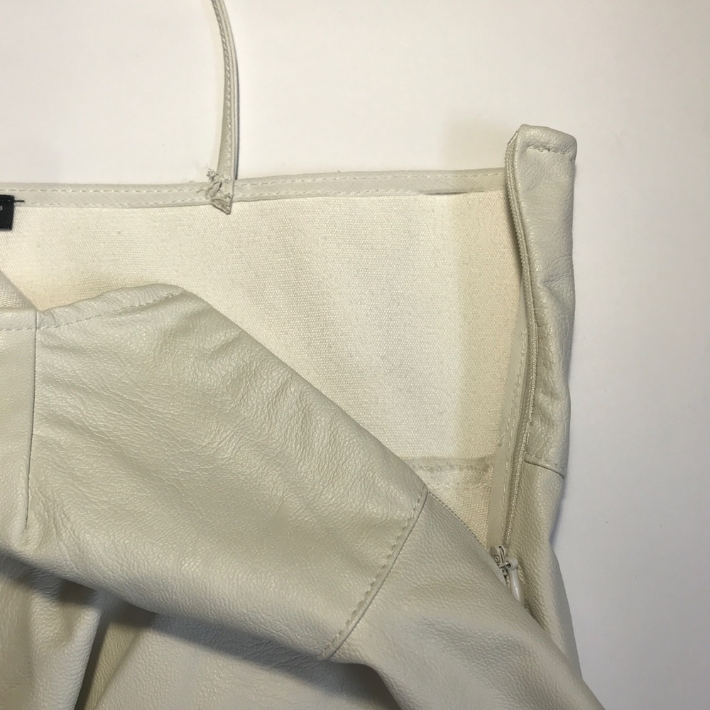 Zara faux leather peplum top - Picture 5 of 8